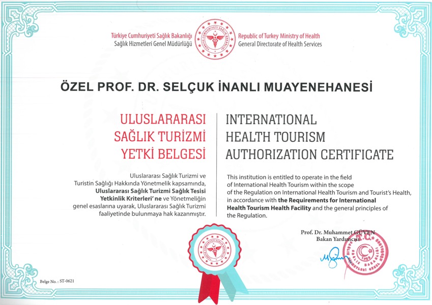 Sağlık Turizmi Yetki Belgesi